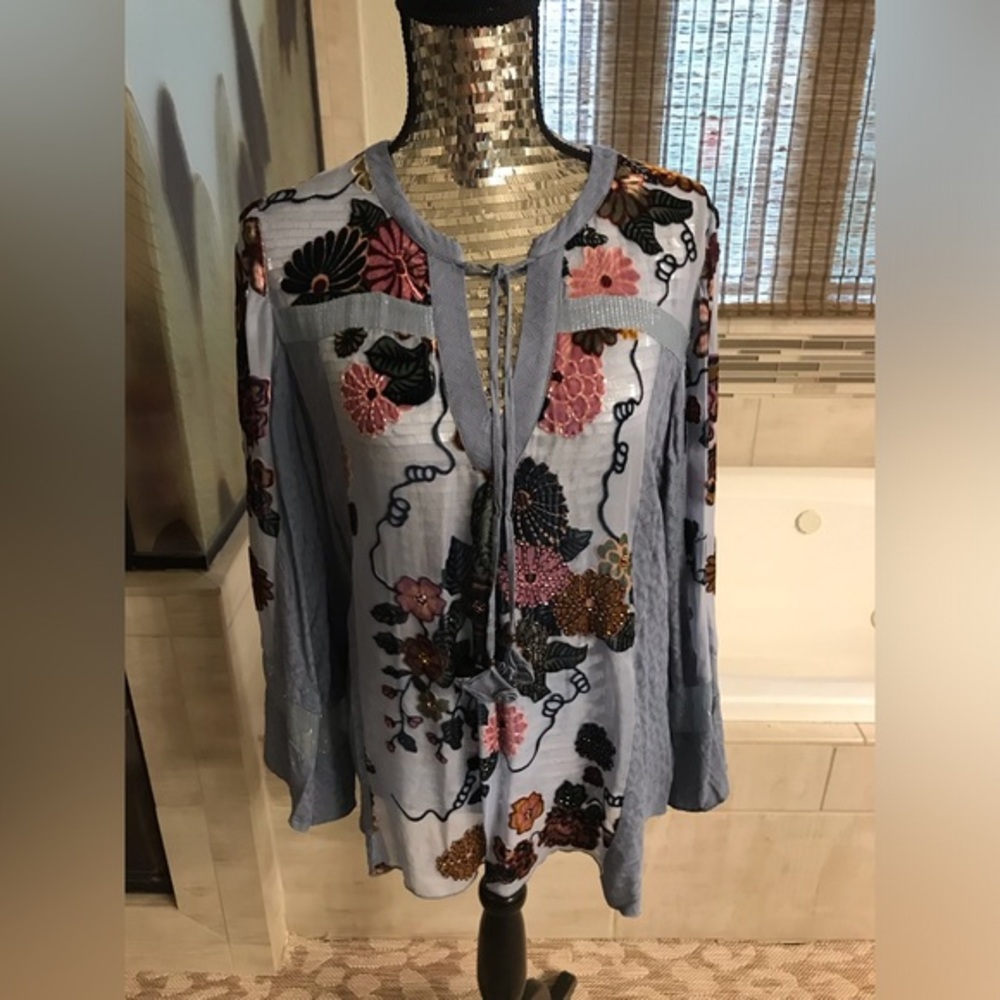 HALE BOB Beaded Blouse XL